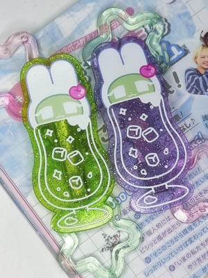 Image of sputnik soda glitter hair clips
