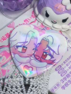 Image of jayvik heart buttons & keychains