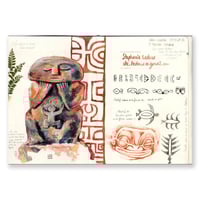 Image 1 of Peinture originale - "Tiki Maternité" - 30x44 cm