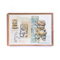 Image 6 of Peinture originale - "Collection de Tikis" - 30x40 cm
