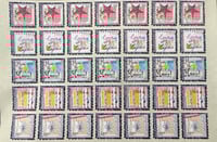 Image 3 of   Two sheets of self adhesive faux postage stamps - Apples