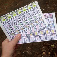 Image 1 of   Two sheets of self adhesive faux postage stamps - Apples