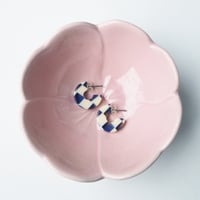Image 6 of *NEW* Ocean Checker Super Mini Hoop Earrings