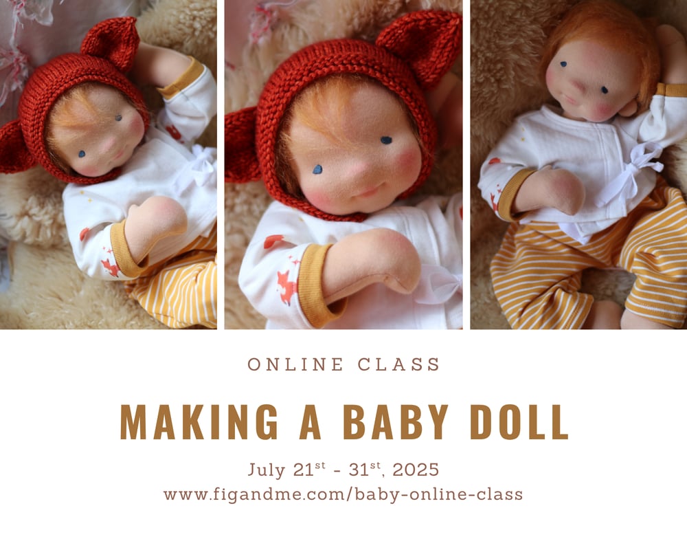 Image of Making a Baby Doll with Fig and Me - Online Class