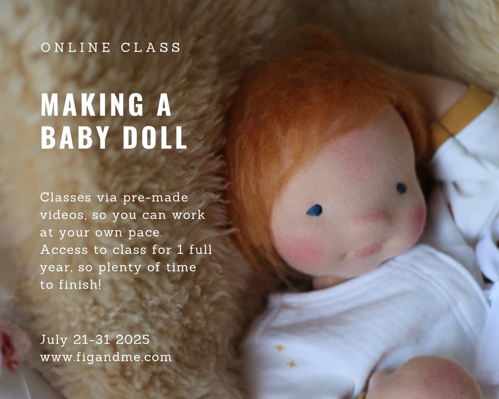 Image of Making a Baby Doll with Fig and Me - Online Class