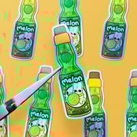 Image 1 of Melon Drink Holographic Sticker