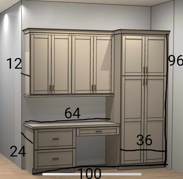 Image of Custom Cabinet Listing for Jenna