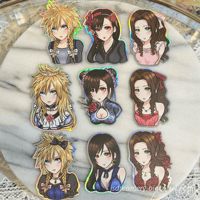 Image 1 of FF7R WALL MARKET STICKERS