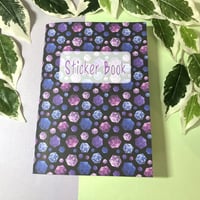 Image 1 of Reusable Blank Stickerbook, Handmade D20 Dice Sticker Book with 40 Pages for safekeeping - 246