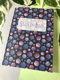 Image 2 of Reusable Blank Stickerbook, Handmade D20 Dice Sticker Book with 40 Pages for safekeeping - 246