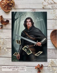 Image 2 of Ravyn Yew Inspired Fan Art Print / Page Overlay 