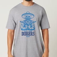 Image 3 of Dodgers Skull T-shirt