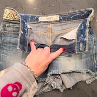 Image 4 of Women's Abercrombie & fitch cut off denim shorts, Reworked coraw hem