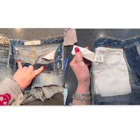 Image 5 of Women's Abercrombie & fitch cut off denim shorts, Reworked coraw hem