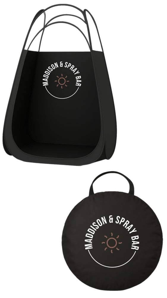 Image of Customized Logo Large Spray Tan Tent