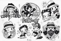 Image 2 of felix the cat and betty flash sheets 
