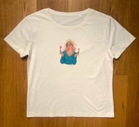 Image 4 of TEE-SHIRT écru col rond "UN JOUR APRES L'AUTRE" - COLLAB' MATHOU