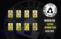 Image 3 of Electric Flash Warning decals