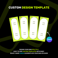 Image 2 of Custom Split Ply Fingerboard Deck