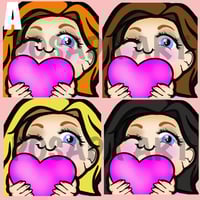 Image 1 of Girl With Heart Emote