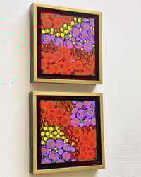 Image 3 of Set of 2 Floral Paintings; Original Art