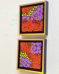Image 5 of Set of 2 Floral Paintings; Original Art