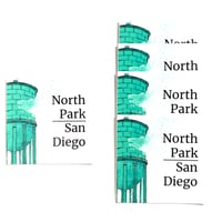 Image 1 of North Park Water Tower Sticker