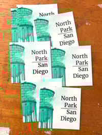 Image 2 of North Park Water Tower Sticker