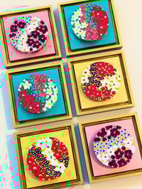 Image 5 of Set of 6 Hand painted Wall Art Installation