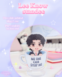 Image 2 of Lee Know mini standee leftovers