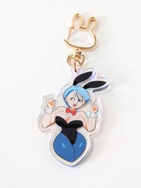 Image 2 of Bloomers Bunny Keychain/Charm