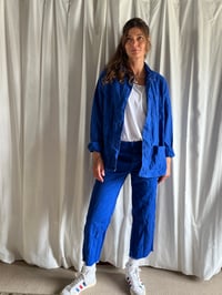 Image 2 of French work blues jacket- ET Volunteer