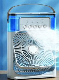 3-in-1 Portable Air Cooler Humidifier Fan with LED Night Light
