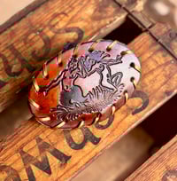 Image 7 of Original Tom Fugle Dance with the Devil Leather Belt Buckle