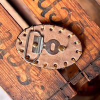 Image 10 of Original Tom Fugle Dance with the Devil Leather Belt Buckle