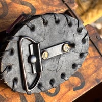 Image 5 of Original Tom Fugle Dance with the Devil Leather Belt Buckle