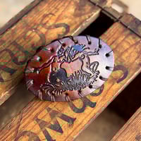 Image 11 of Original Tom Fugle Dance with the Devil Leather Belt Buckle