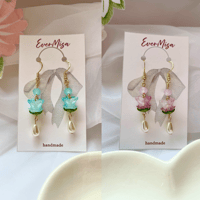Image 2 of bloom drop earrings