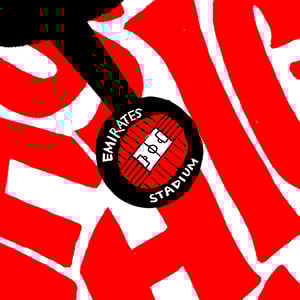 Image of Emirates Stadium - The Gunners - North London Typographic Map