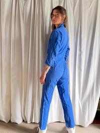 Image 9 of French workwear jumpsuit belted