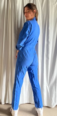 Image 2 of French workwear jumpsuit belted