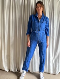 Image 1 of French workwear jumpsuit belted