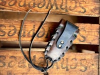 Image 2 of Original Tom Fugle Bull Skull & Flower Leather Knife Case