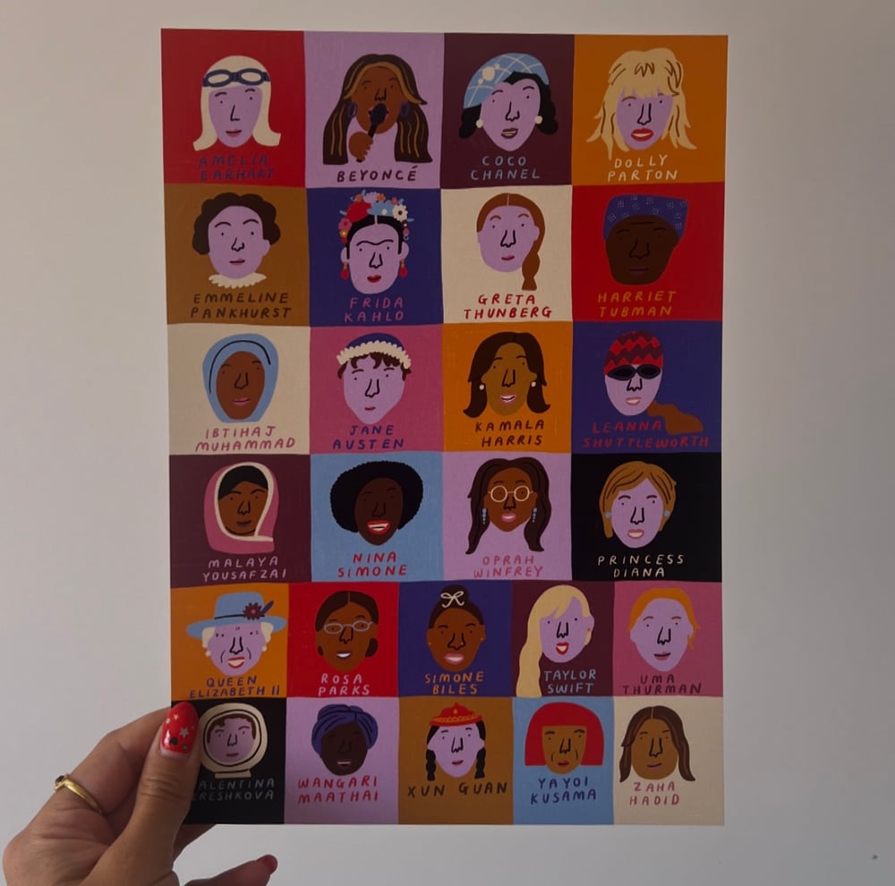 Image of Inspirational Women A-Z Print