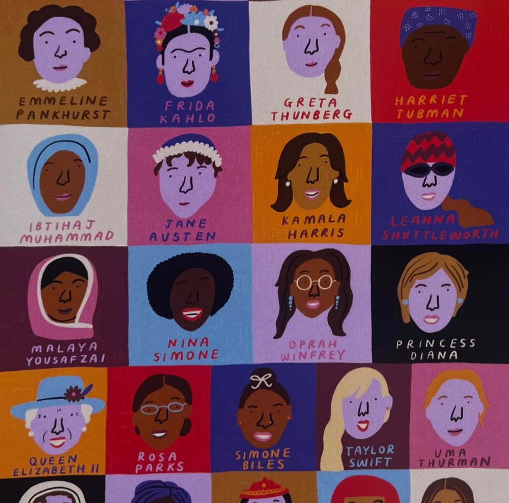 Image of Inspirational Women A-Z Print