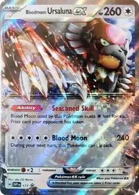 Bloodmoon Ursaluna ex - 177 - SV: Scarlet & Violet Promo Cards - Near Mint