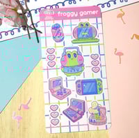 Image 1 of Froggy Gamer Sticker Sheets