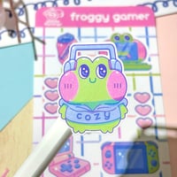 Image 2 of Froggy Gamer Sticker Sheets