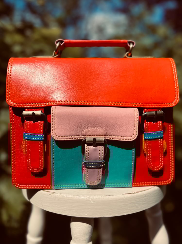 Image of Harlequin Collection - Baby Satchel with Handle #48A