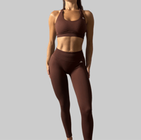 Image 1 of Motion Activewear Set - Mocha Brown